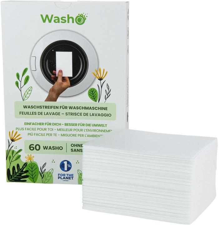 Image du produit Washo Bandelettes de lavage (60 Cycles de lavage, Linge de toilette)