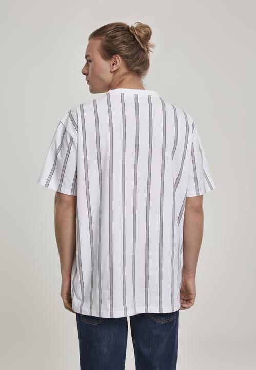 Actual product image Urban Classics Heavy Oversized AOP Stripe Tee (L)