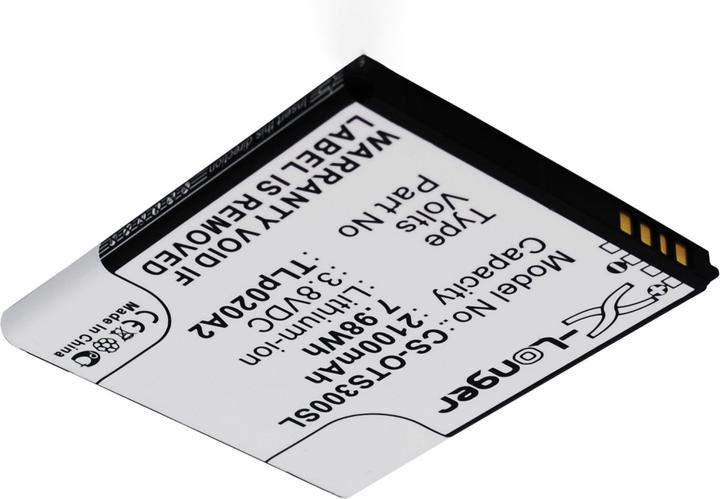 Actual product image AGI Battery compatible with Alcatel One Touch Pop Star 4G 5070D/5070 - Battery - 2,100 mAh