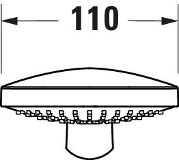 Actual product image Duravit hand shower 3jet 110 MinusFlow, UV65201 (3 Beam types, 9.50 l/min)