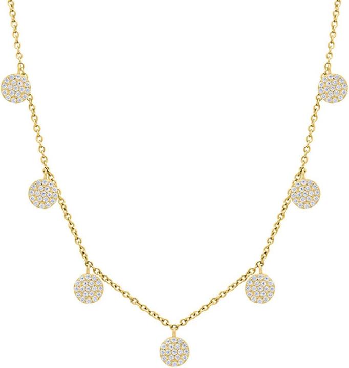 Candy Halskette Mava, 925 Sterling Silber, vergoldet (925 Sterling Silber, 18k vergoldet, 36 - 40 cm)