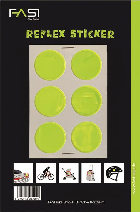 Produktbild Fasi reflektierende Kreise 3cm selbstklebend gelb