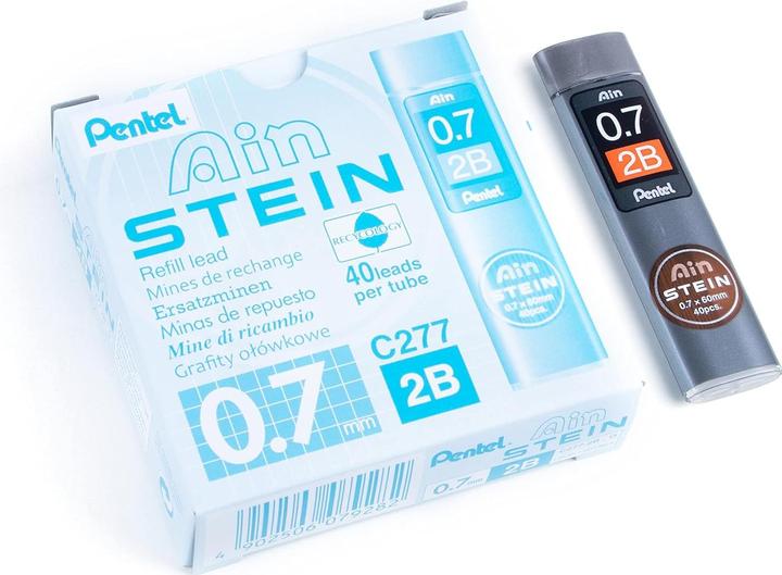 Produktbild Pentel Ain STEIN Feinminen-Set (0.7 mm, 2B) (Ersatzmine, Graphit)