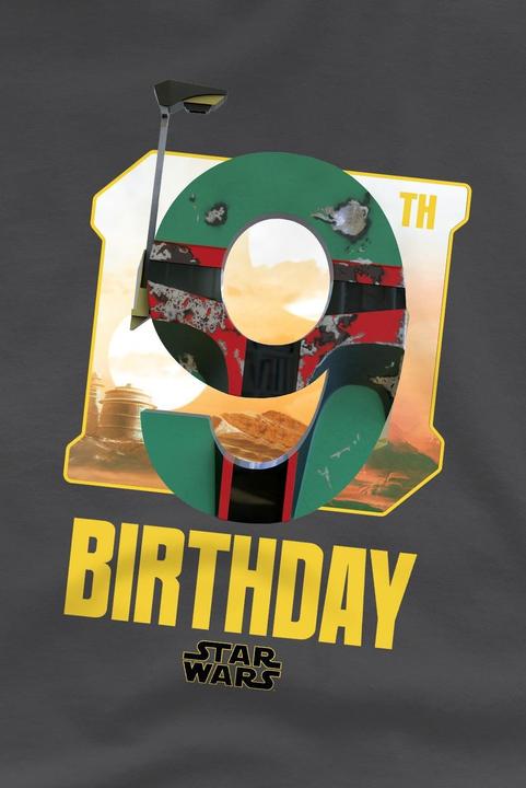 Immagine prodotto Star Wars Maglietta Nono Compleanno Boba Fett Spazio Bambini (140)