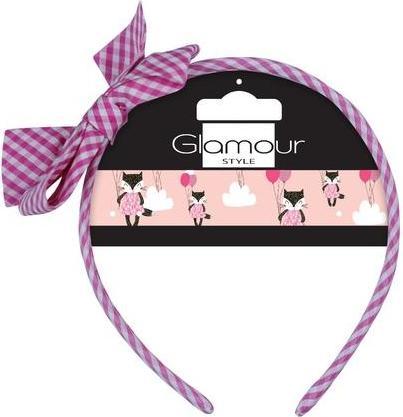 Immagine prodotto Glamour Fascia per bambini con fiocco rosa