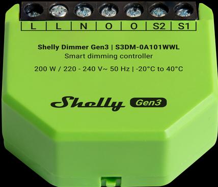Actual product image Shelly Dimmer Gen3 (Dimming actuator)