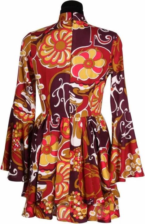 Produktbild Thetru Damen Seventies Kleid, rot (S)