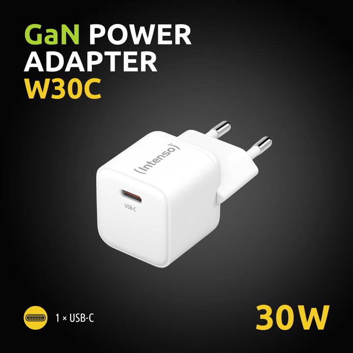 Image du produit Intenso 1x adaptateur USB-C GAN blanc (30 W)