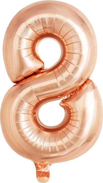 Produktbild Ballon Chiffre 8 Alu Kupfer 40cm (1 x)