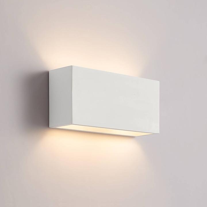 Produktbild Lindby Mavora Wandleuchte aus Gips, eckig (G9)