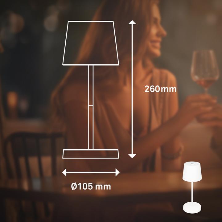 Actual product image Briloner Rechargeable LED table lamp (150 lm)