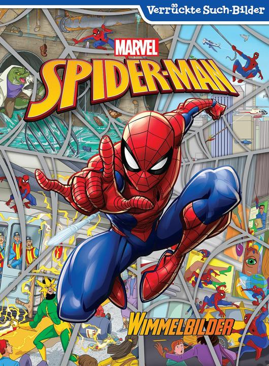 Actual product image Spider-Man - Wimmelbilder - Verrückte Such-Bilder - MARVEL (German, Phoenix International Publications Germany GmbH, 2024)