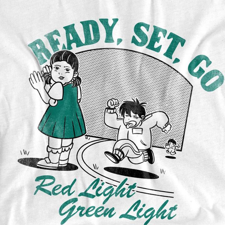 Immagine prodotto Squid Game Red Light Green Light Maglietta Uomo (4XL)