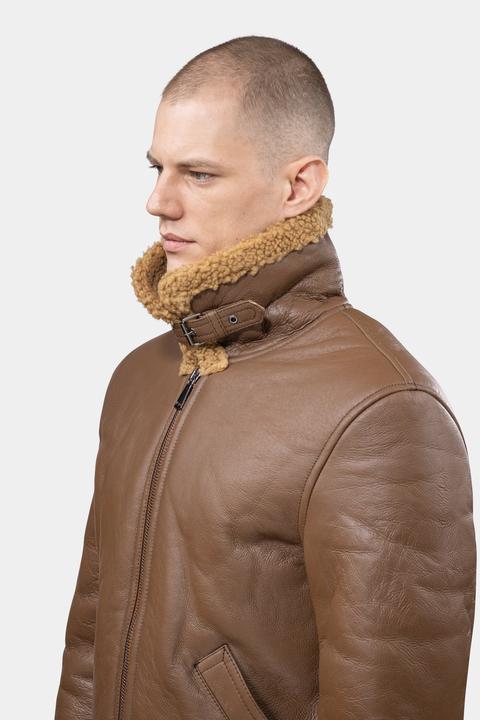 Produktbild Göttig Lammfell Aviator B3 Lederjacke (S)