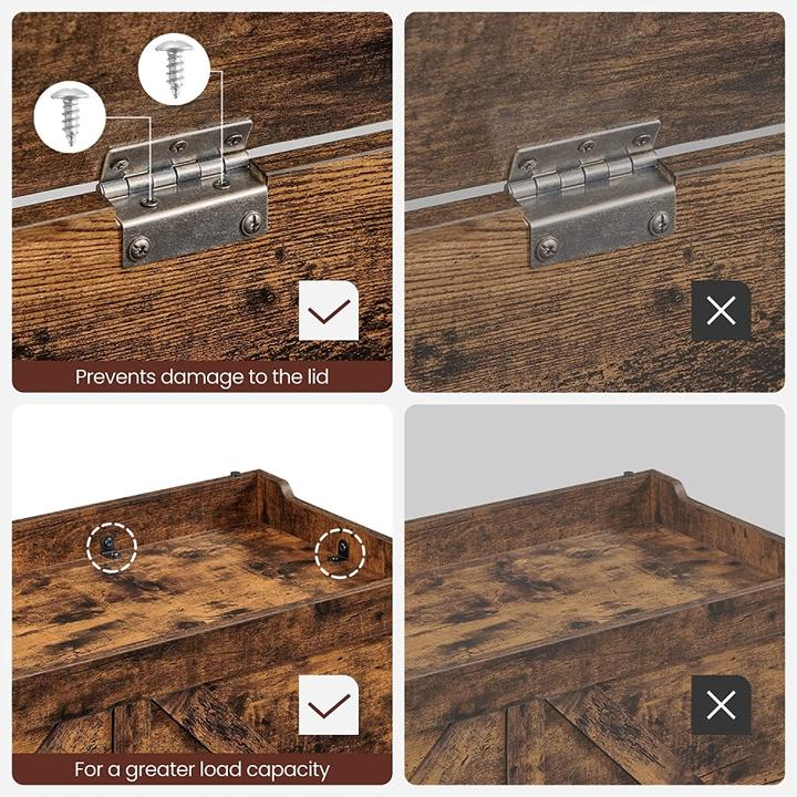 Produktbild Vasagle Truhe (100 x 40 x 46 cm)