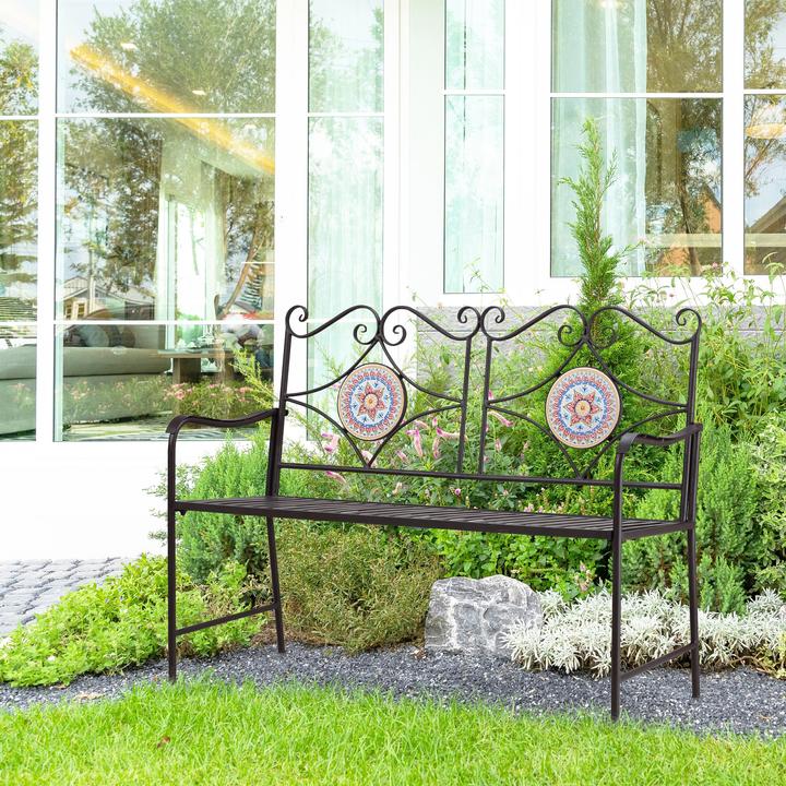 Produktbild Outsunny Gartenbank mit Rückenlehne