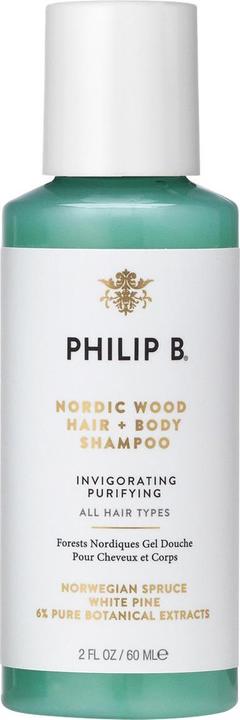 Immagine prodotto Philip B. Shampoo per capelli e corpo Nordic Wood (60 ml, Shampoo liquido)