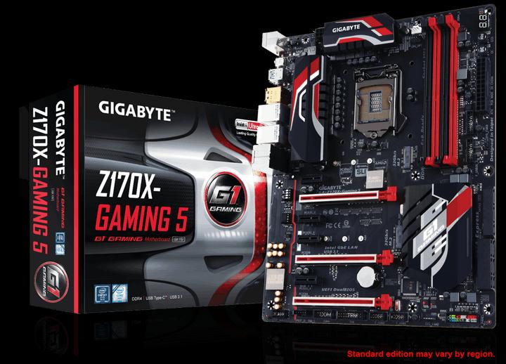 Actual product image Gigabyte Z170X-Gaming 5 (LGA 1151, Intel Z170, ATX)