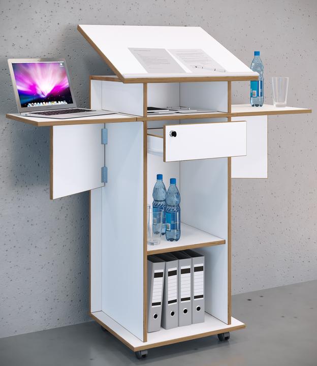 Actual product image VCM Holz Stehpult Rednerpult Rollen Salia