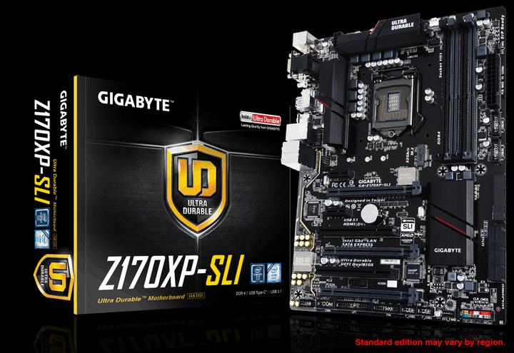 Image du produit Gigabyte Z170xp-Sli (LGA 1151, Intel Z170, ATX)