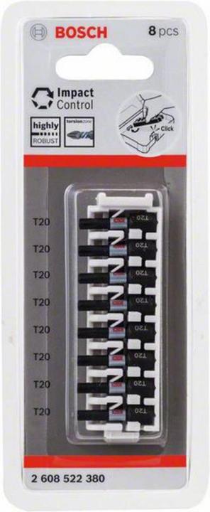 Actual product image Bosch Zubehör PRO Torx Impact Bit, T20, 25 mm, 8 pcs. (T20)