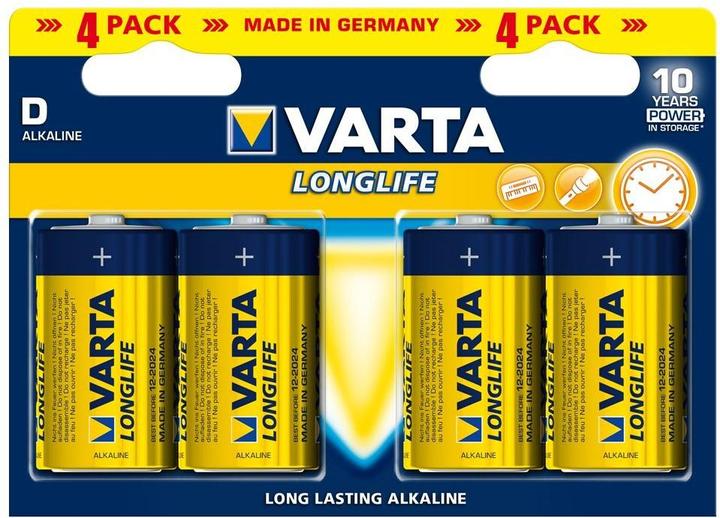 Actual product image Varta Longlife (4 pcs., D, 15800 mAh)