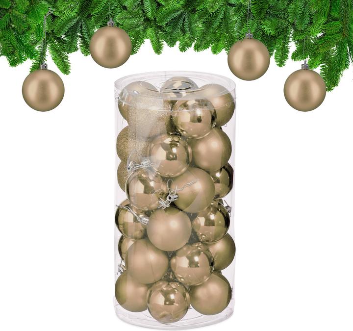 Actual product image Relaxdays christmas baubles (30 -part)