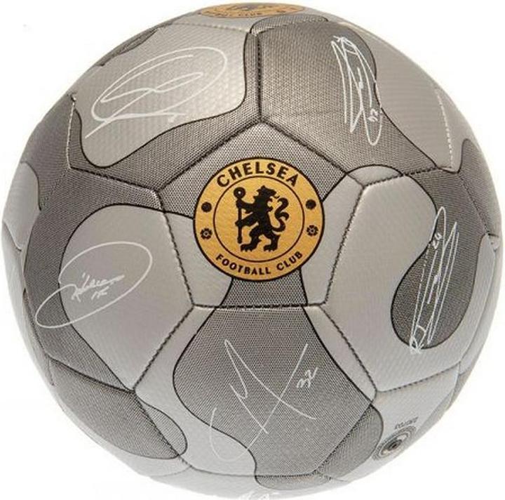 Produktbild Chelsea FC Synthetischer Stoff Fussball mit Unterschriften (5)