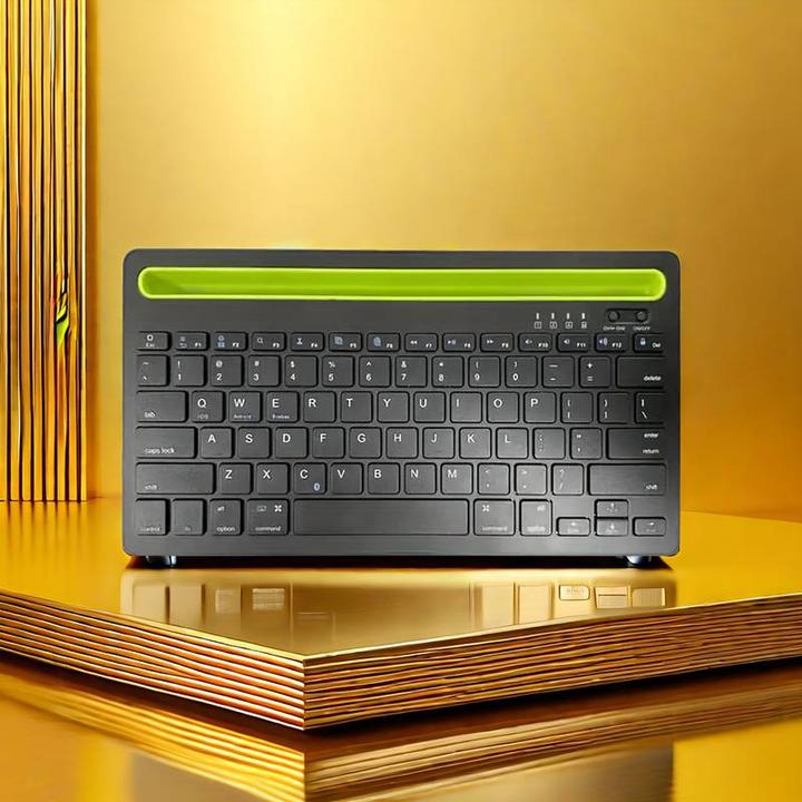 Image du produit PhoneLook Clavier sans fil Bluetooth 3.0 ultra-mince Android & iOS rechargeable USB & switch multi-connexion ( (ING. Int., Sans fil)