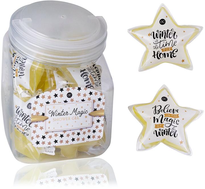 Actual product image Accentra Mini shower gel WINTER MAGIC, 50ml, 2 assorted motifs, fragrance: Vanilla & Musk, colour: (50 ml)