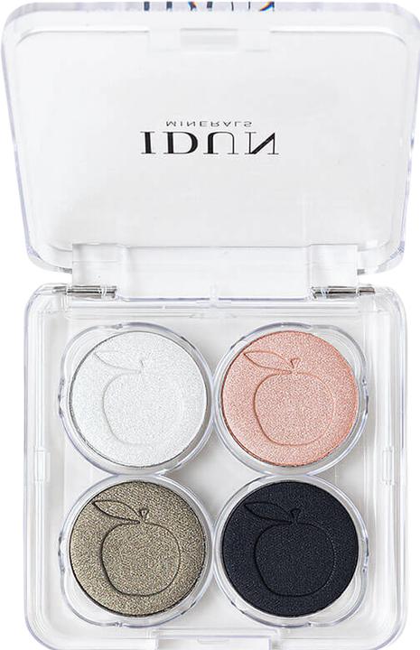 Actual product image IDUN Minerals Palette Eyeshadow Vitsippa (Green, Pink, Black, White)