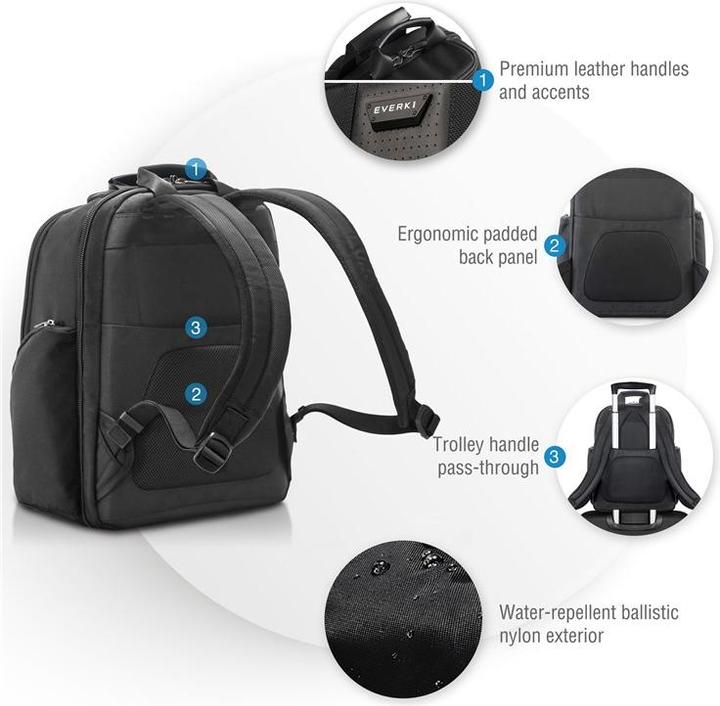 Immagine prodotto Everki Versa Backpack EKP127B Zaino per notebook adatto al massimo 358 (21 l)