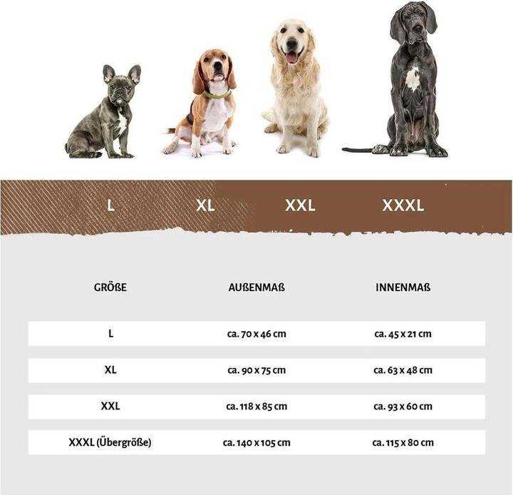 Image du produit Knuffelwuff Lit pour chien Outdoor Lucky, L, 70 x 46 cm (Chien)