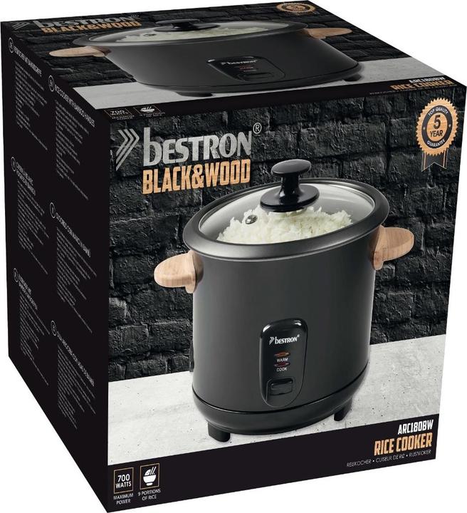 Image du produit Bestron Cuiseur à riz avec poignées en bambou