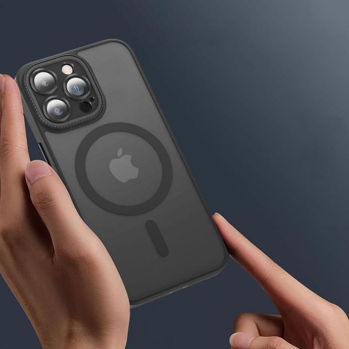Image du produit Tech-Protect MagMat Cam+ MagSafe étui pour iPhone 15 Pro Max - noir mat (Apple iPhone 15 Pro Max)