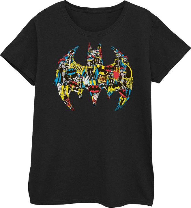 Produktbild Batman Batgirl Logo Collage BaumwollTShirt (M)