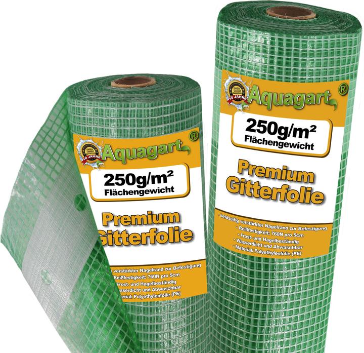 Image du produit Aquagart 16m Gitterfolie, Gartenfolie, Gewächshausfolie, Frühbeetfolie 3m breit