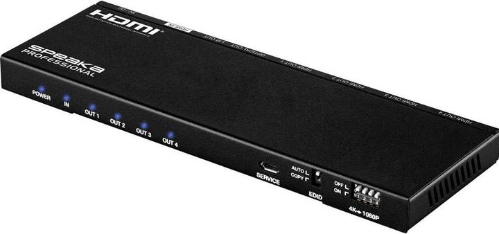 Actual product image SpeaKa Professional 1x4 HDMI Splitter Audio Extractor