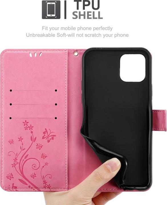 Image du produit Cadorabo Pochette Flower Book (Apple iPhone 12 mini)