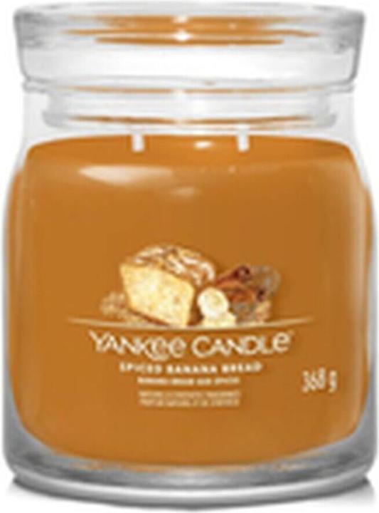 Yankee Candle Duftkerze Spiced Banana Bread Signature Medium Jar
