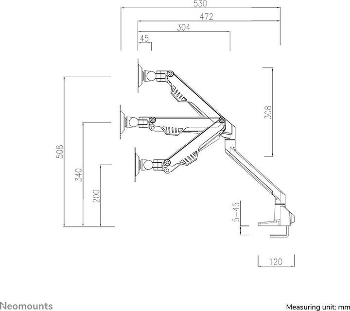 Produktbild Neomounts FPMA-D750DBLACK2 (Tisch, 32")