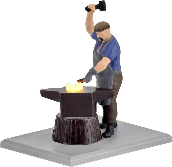 Actual product image Viessmann H0 blacksmith with red-hot iron, moved