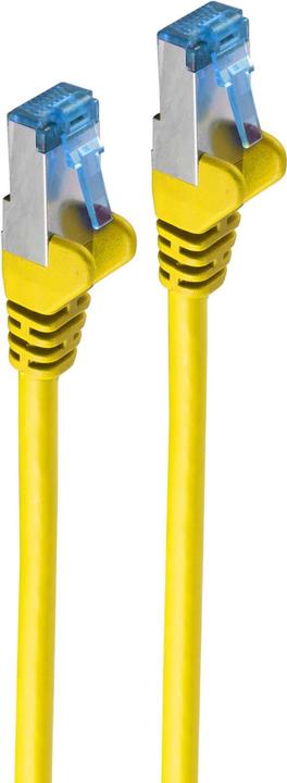 Actual product image Shiverpeaks ®-BASIC-S--network cable patch cable, cat 6A, S/FTP, PIMF, yellow, 0.25m (S/FTP, CAT6, 0.25 m)