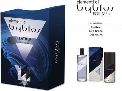Actual product image Byblos 2024 Leather Eau De Toilette 120 Milliliters + Deodorant Spray 150 Milliliters (Eau de toilette, 270 ml)