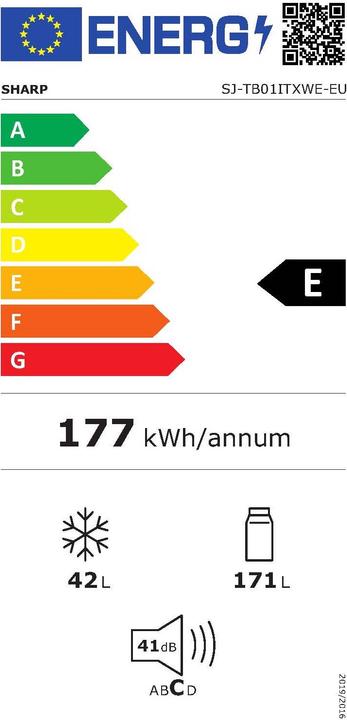 Energie-Label Sharp SJ-TB01ITXWE-EU (213 l)