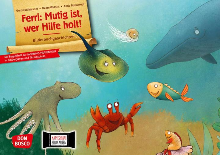 Image du produit Ferri : Courageux est celui qui va chercher de l'aide! Set de cartes illustrées Kamishibai (Allemand)