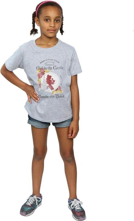 Produktbild Disney Beauty And The Beast Girl in The Castle TShirt Mädchen (128)