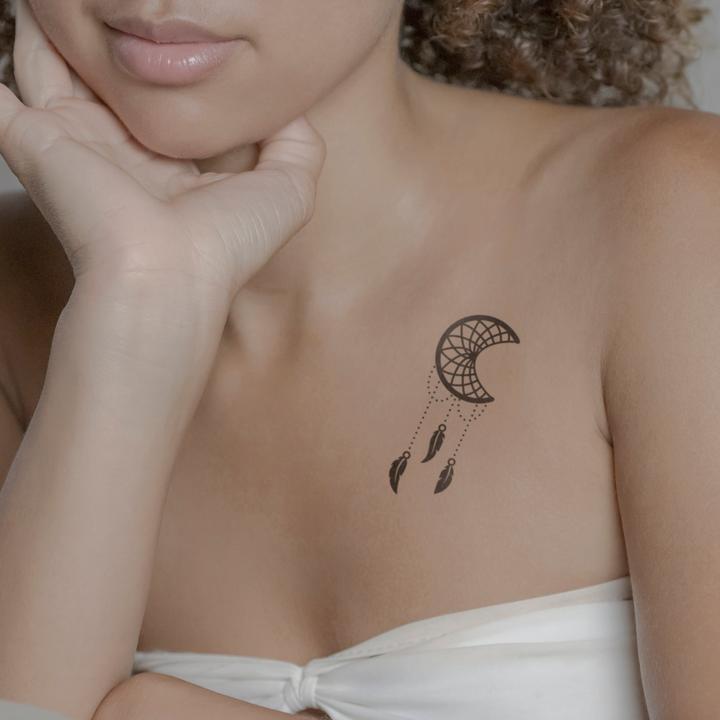 Immagine prodotto minink Tatuaggio temporaneo - Luna come acchiappasogni