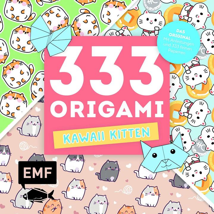 Immagine prodotto 333 Origami – Kawaii Kitten – Niedliche Papiere falten für Katzen-Fans (Tedesco, 2024)