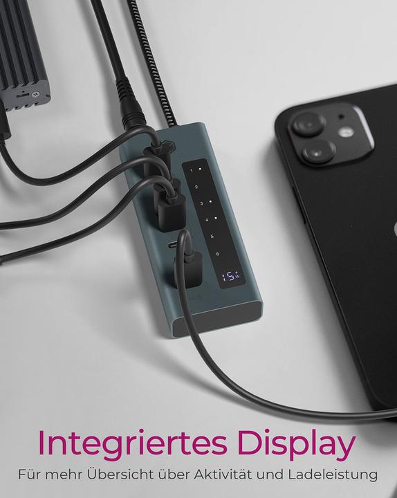 Actual product image Icy Box IB-HUB1454-C31 (USB-C, 4 Ports)
